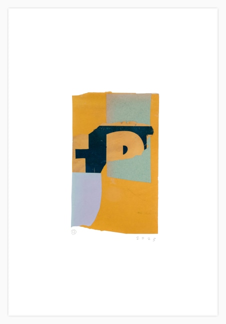 Jerry Jeanmard Untitled, 2023 collage on paper 22'' x 15'' JJ 316, Moody Gallery