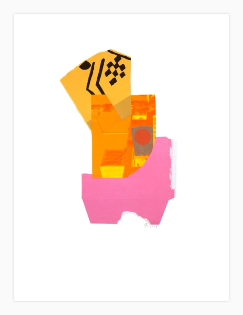 Jerry Jeanmard Untitled, 2019 collage on paper 24 1/4" x 18 1/4" JJ 201 Moody Gallery