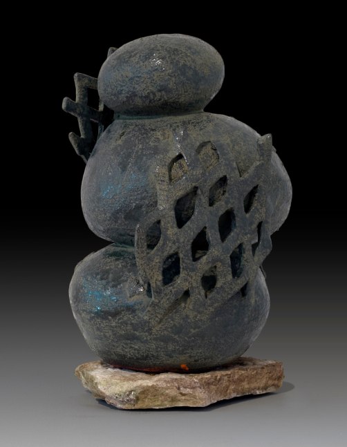 Pat Colville Hardscape - Concretion II, 2016 ceramic, rock 16 3/4" x 11 1/4" x 11 1/8" PC 181 Moody Gallery