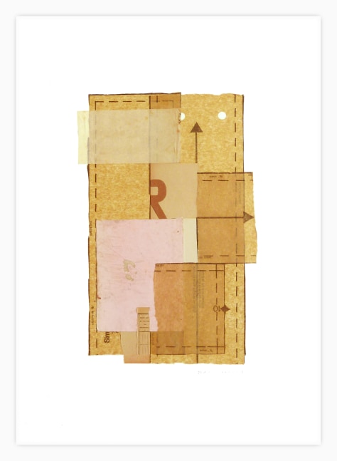 Jerry Jeanmard Untitled, 2011 collage on paper 22" x 15" JJ 10 Moody Gallery