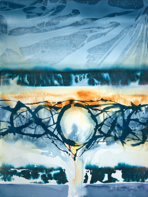 Arthur Turner Genesis Piece, 2, 2018 watercolor on paper 24" x 18" AT 2135 Moody Gallery