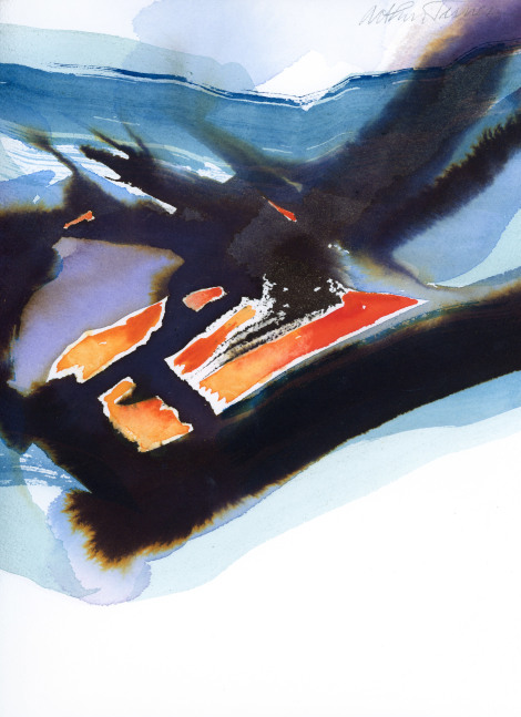 Arthur Turner Holding Clarity, 4, 2011 watercolor and ink on paper 12" x 9" AT 1608 Moody Gallery
