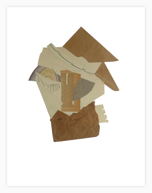 Jerry Jeanmard Untitled, 2014 collage on paper 24" x 19" JJ 45 Moody Gallery