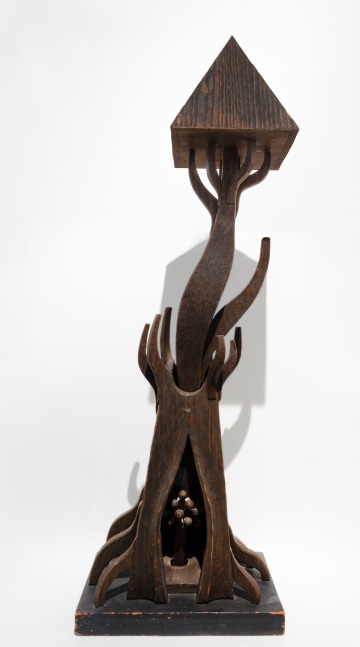 Roy Fridge - "Untitled", c. 1966 carved wood 51" x 16 1/2" x 11 1/4" MC 1169, Moody Gallery