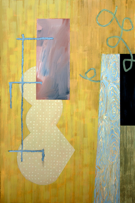 Pat Colville On Jasper Mountain, 2018-2019 acrylic on canvas 60" x 40" PC 193 Moody Gallery