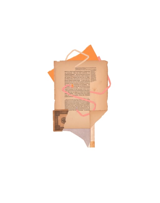 Jerry Jeanmard Untitled, 2015 collage on paper 24" x 19" JJ 127 Moody Gallery