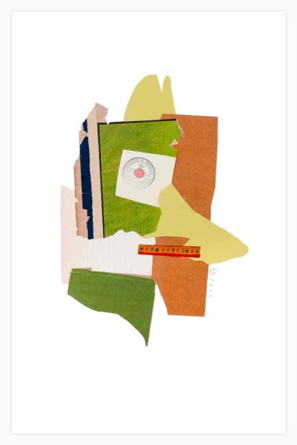 Jerry Jeanmard Untitled, 2023 collage on paper 19 5/8'' x 12 5/8'' JJ 307, Moody Gallery
