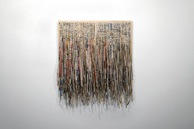 Sherry Tseng Hill below the fold, 2022 mixed media 30" x 25" STH 36 Moody Gallery