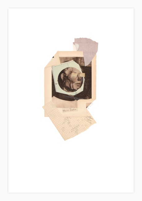 Jerry Jeanmard Untitled, 2013 collage on paper 22" x 15" JJ 126 Moody Gallery
