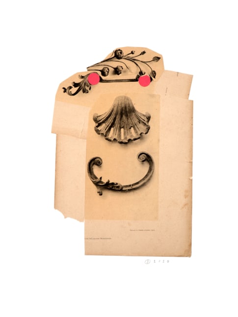 Jerry Jeanmard Silversmith, 2020 collage on paper 20" x 15" JJ 236 Moody Gallery