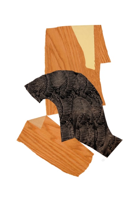 Jerry Jeanmard Untitled, 2019 collage on paper 22" x 15" JJ 188 Moody Gallery