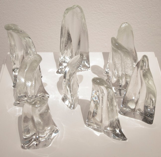 James Drake Glass Tongues, 2012 glass 9 parts; dimensions variable JD 224, Moody Gallery