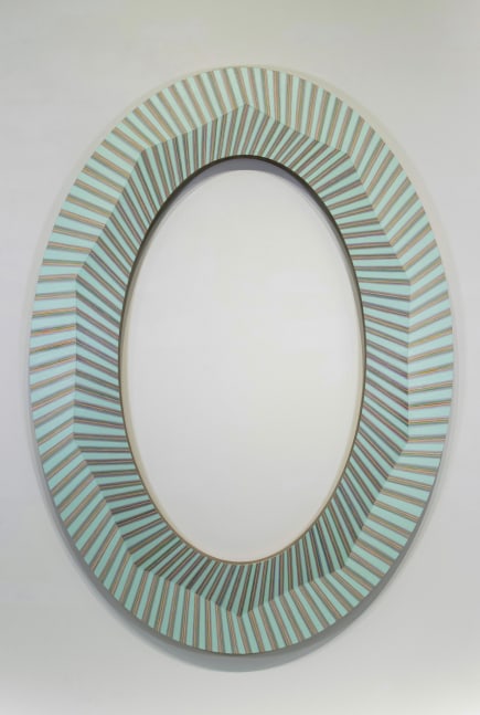 Jay Shinn Reflection Wave 2024 acrylic on wood 80" x 58" x 1 1/2"