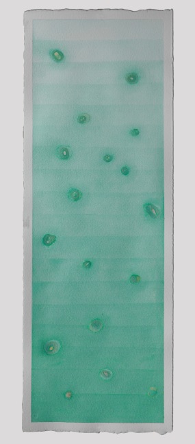 Liz Ward Kilimanjaro, 2009 watercolor on paper 42" x 13 3/4" LW 297 Moody Gallery