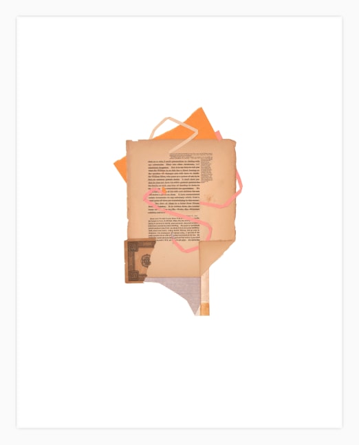 Jerry Jeanmard Untitled, 2015 collage on paper 24" x 19" JJ 127 Moody Gallery