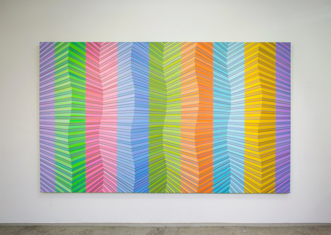 Jay Shinn River Step, 2021 acrylic on canvas 72" x 120" JS 5 Moody Gallery