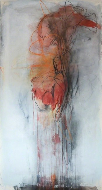 Andrea Rosenberg Untitled 9.16, 2016 mixed media on paper 77 1/2" x 41 1/2" AR 78 Moody Gallery