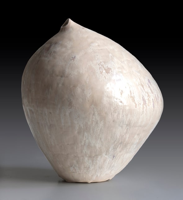 Tracye Wear Pearl Vessel, 2017 stoneware, glaze 16" x 15" x 13" TW 36, Moody Gallery