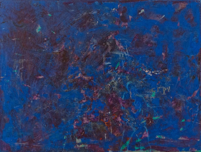 Gael Stack Untitled, 1985 oil and oil stick on paper 11 1/2" x 14 3/8" MC 930 Moody Gallery