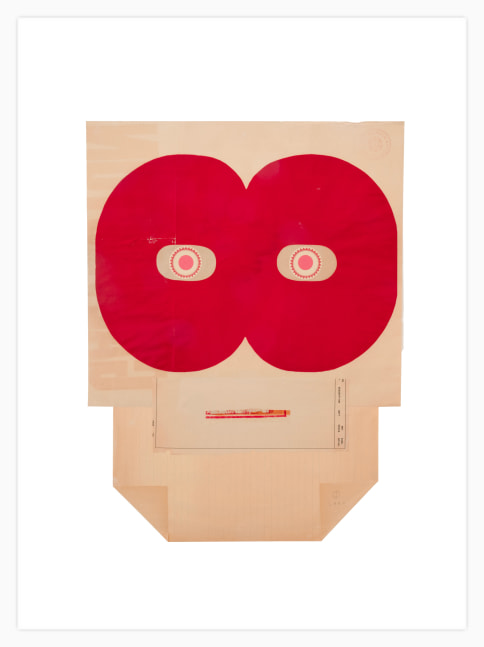Jerry Jeanmard Untitled, 2020 collage on paper 30'' x 22'' JJ 326, Moody Gallery