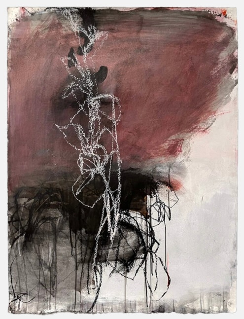 Andrea Rosenberg Untitled, 2022 mixed media on paper 47'' x 35 1/4'' , Moody Gallery