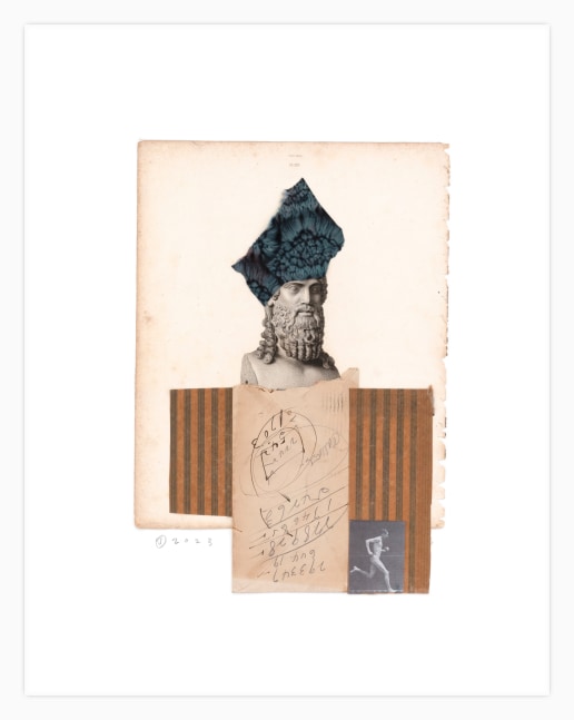 Jerry Jeanmard Remus/Romulus, 2023 collage on paper 19 3/8" x 15 1/8" JJ 299