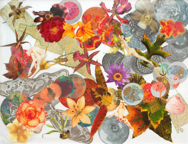 Al Souza Three Graces, 2009 cut paper 39" x 51" AS 963 Moody Gallery