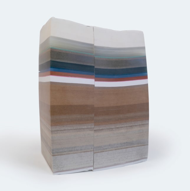 Bethany Johnson Findings: Fault #2, 2022 chipboard, paper, plastic 10 3/4” x 8 1/4” x 5 1/4” BJ 158 Moody Gallery