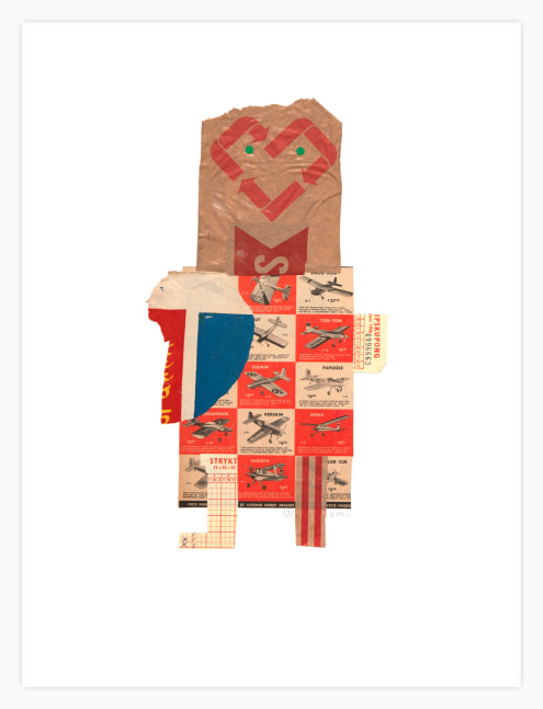Jerry Jeanmard Untitled, 2021 collage on paper 20" x 15" JJ 278 Moody Gallery