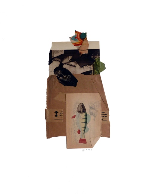 Jerry Jeanmard Untitled, 2013 collage on paper 24" x 19" JJ 52 Moody Gallery
