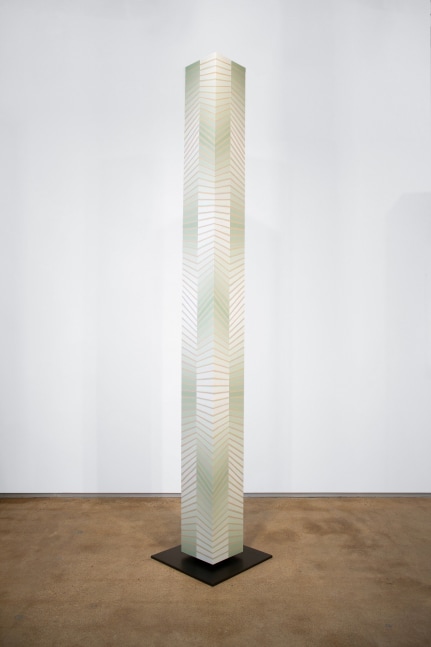 Jay Shinn Meadow Land, 2023 acrylic on wood 113&quot; x 10&quot; x 10&quot; JS 59