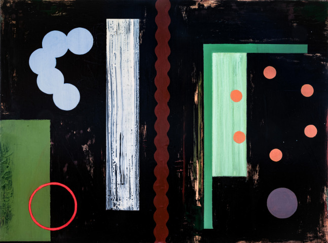 Pat Colville Scape VIII, 2005 acrylic on panel 18&quot; x 24&quot; PC 60 Moody Gallery