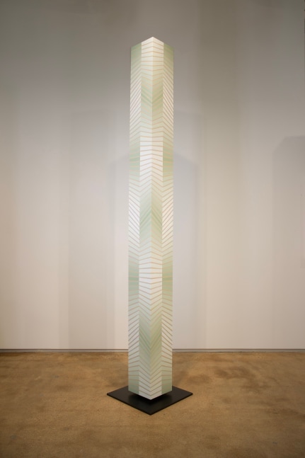 Jay Shinn Meadow Land, 2023 acrylic on wood 113" x 10" x 10" JS 59