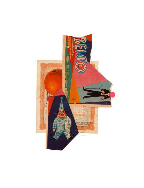 Jerry Jeanmard Untitled, 2020 collage on paper 25 1/2" x 19 5/8" JJ 256 Moody Gallery
