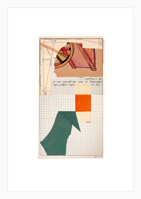 Jerry Jeanmard Untitled, 2018 collage on paper 20 1/4" x 15" JJ 177 Moody Gallery