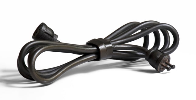 Jim Love Extension Cord, 1971 steel and cast iron 3 1/4" x 11 1/2" x 6" MC 1006 Moody Gallery