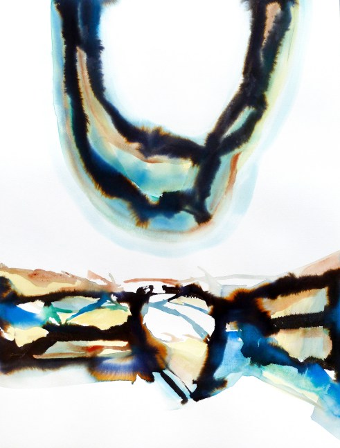 Arthur Turner Roundel Series, 112, 2014 watercolor and ink on paper 24" x 18" AT 1875 Moody gallery