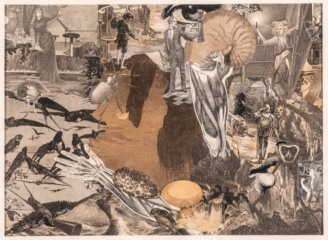 Jess Echo's Wake: Part IV, 1961-66 Paste-Up: mixed media collage 10 1/4" x 14 1/2" MC 1100