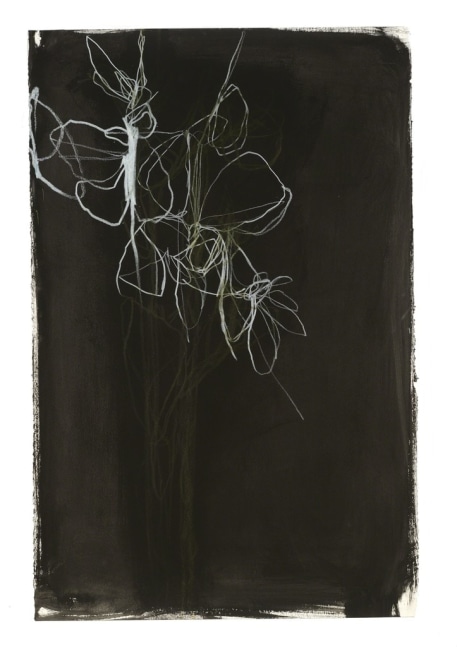 Andrea Rosenberg Untitled 64.18, 2018 mixed media on paper 40" x 26" AR 84 Moody Gallery