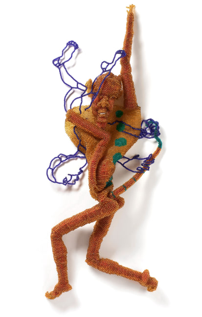 Joyce J. Scott

Monkey Passion, 2023

Glass beads, wire, thread

37 x 18 x 4.5 inches

Scot-1281-C