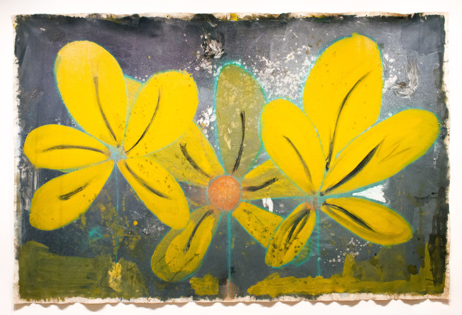 performative action, ideas of how grief is supposed to be, 2021
Acrylic, oil stick, pastel, house paint, plaster
72 x 107 in. (182.9 x 271.8 cm)
Maso-1043-C