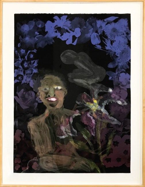 In Vitro Whispers / Lilies, 2000
Monoprint and silicone Intaglio
Paper: 40 x 30 in. (120.7 x 37.25 cm)
Frame: 47.5 x 37.25 in. (120.65 x 94.615 cm)
Scot-1167-C