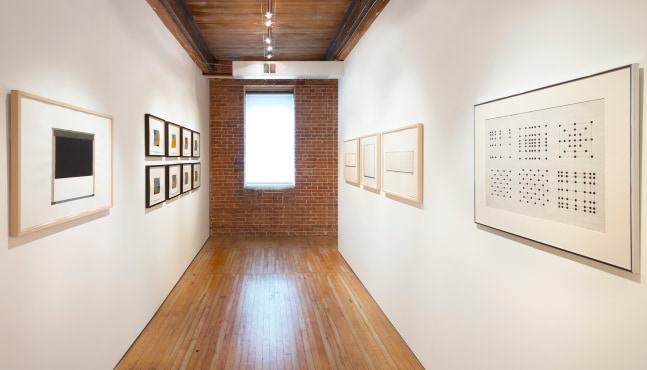 Installation of&amp;nbsp;Timothy App:&amp;nbsp;The Aesthetics of Precision,&amp;nbsp;Forty-Five Years of Works on Paper&amp;nbsp;at Goya Contemporary, Baltimore, MD.