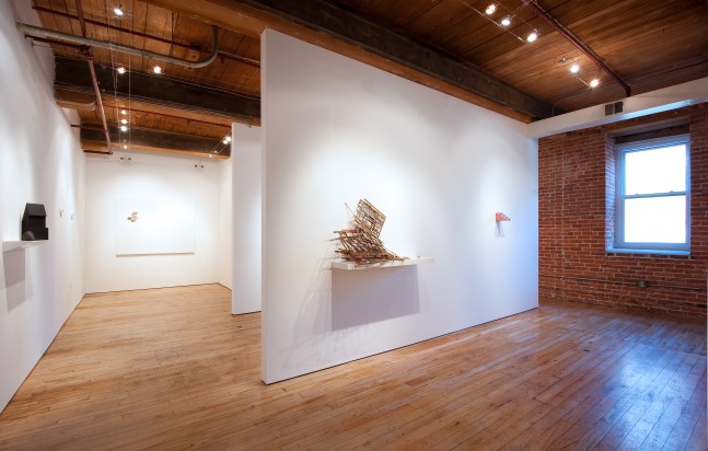 Installation of Dialogue: Liliana Porter and Ana Tiscornia at Goya Contemporary, Baltimore. MD.