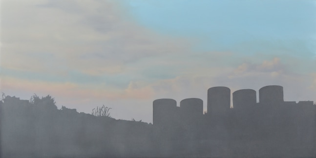 Untitled (Herring Run IV), 2020 
Oil on Dibond panel
18 x 36 in. (45.7 x 91.4 cm)
Hoov-1087-C