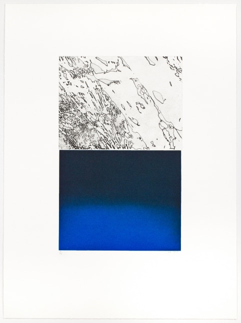 CPP4, 2015
Aquatint with flat bite etching printed in blue and black
23.5 x 17.25 in. (59.7 x 43.8 cm)
Edition&amp;nbsp;8 of 15
Drew-1000-O