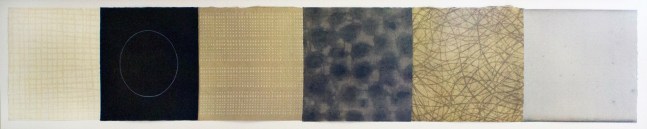 Savasan 147-01-P, 2001 
Acrylic on paper
12 x 70 3/4 in. (30.48 x 179.70 cm)
Shap-0015-C
