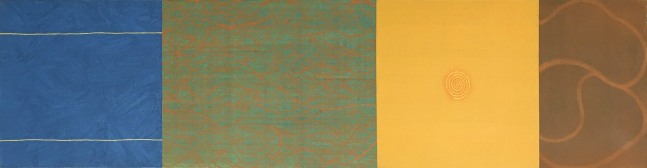 Origin & Return #101, 2006 
Acrylic on canvas
18 x 72 in. (45. 7 x 182.9 cm)
Shap-0059-C