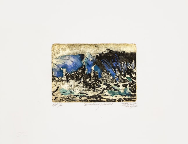 Breaking Waves,&amp;nbsp;2000/2020

Hand colored palladium leaf etching

8 1/2 x 11 in. (21.6 x 27.9 cm)

AP edition 1 of 2

Sala-1262-C