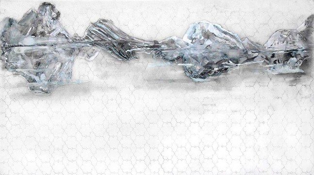 ICE - Antarctica, 2006
Graphite and acrylic on Mylar
Paper: 36 x 64 in. (91.4 x 162.6 cm)
Frame: 44 x 73 1/2 in. (111.8 x 186.7 cm)
Sala-1234-C